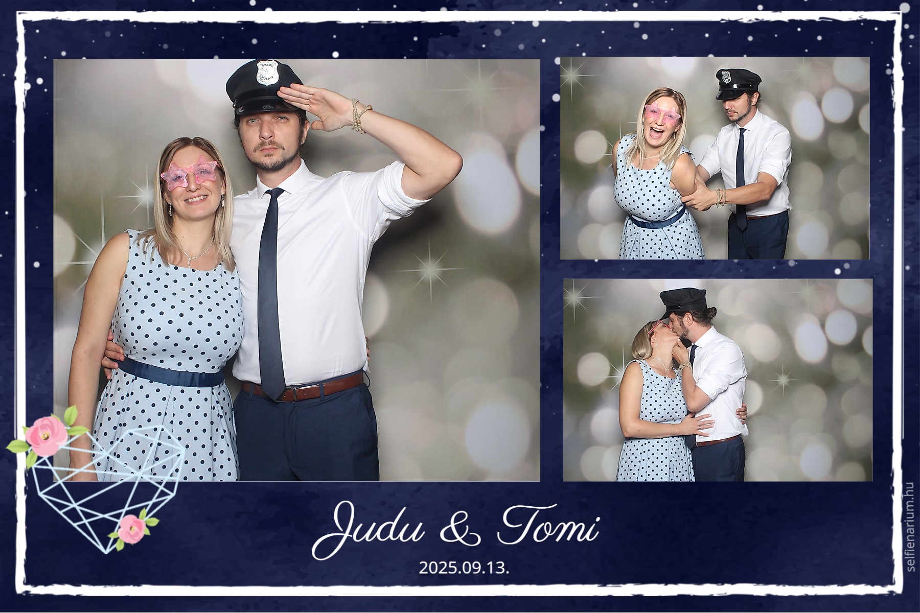 Esküvői vendégek jó hangulatban